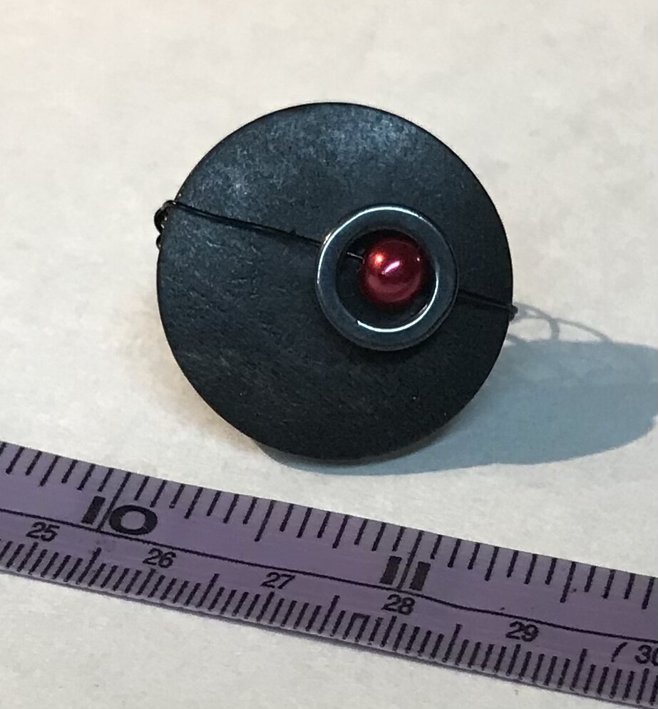 BAGUE GLAM BOIS ROUGE
