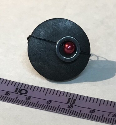 BAGUE GLAM BOIS ROUGE