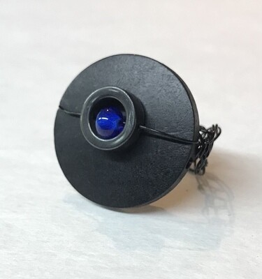 BAGUE GLAM BOIS BLEU