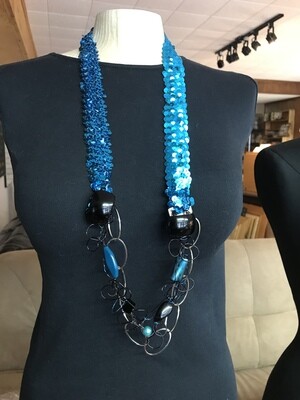 COLLIER DANDY BLEU