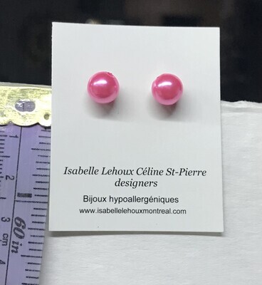 BOUCLES D’OREILLES MINI-FÉES ROSE GOMME