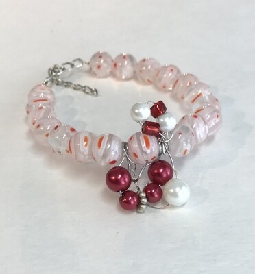 BRACELET ROUGE ET BLANC