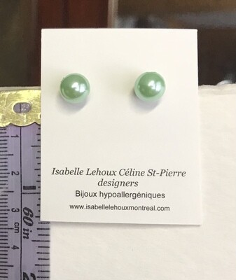 BOUCLES D’OREILLES MINI-FÉES MENTHE