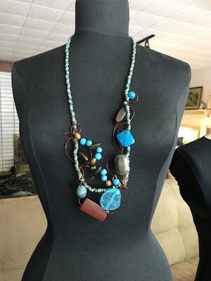 COLLIER BLEU DES ÎLES