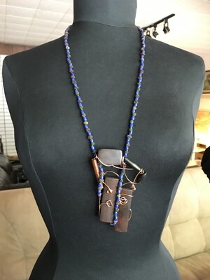 COLLIER BLEU DES BOIS