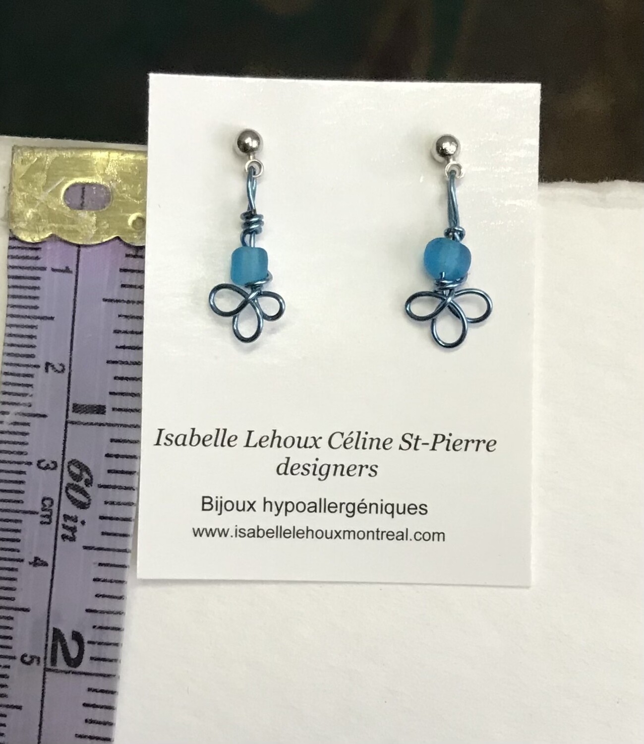 BOUCLES D’OREILLES MINI TURQUOISE