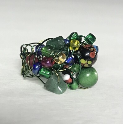 BAGUE MIX VERT