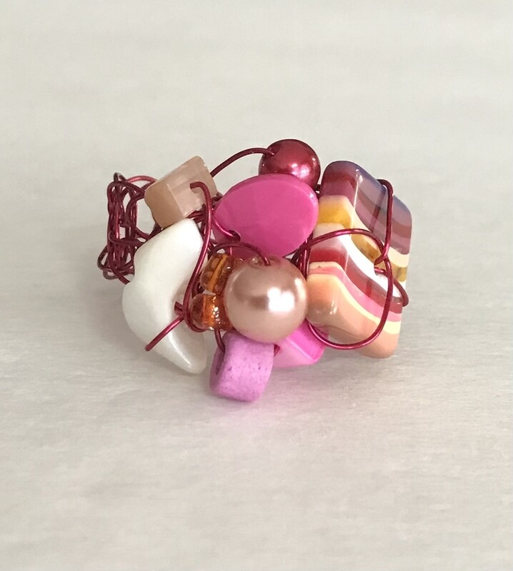 BAGUE MIX ROSE