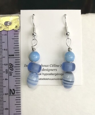 BOUCLES D’OREILLES BÉBÉ  BLEU