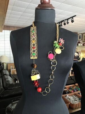 COLLIER RUBAN MULTICOLORES