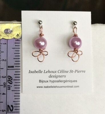 BOUCLES D’OREILLES SUR PINS 
