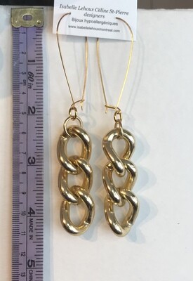 BOUCLES D’OREILLES MAILLONS OR