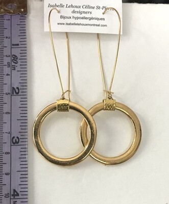 BOUCLES D’OREILLES CERCLES D’OR
