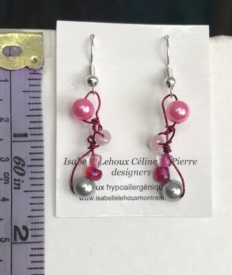 BOUCLES D’OREILLES FANTAISIE ROSIE