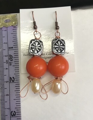BOUCLES D’OREILLES L’ORANGE ARGENTÉ