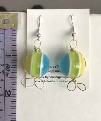 BOUCLES D’OREILLES FUNNY TURQUOISE
