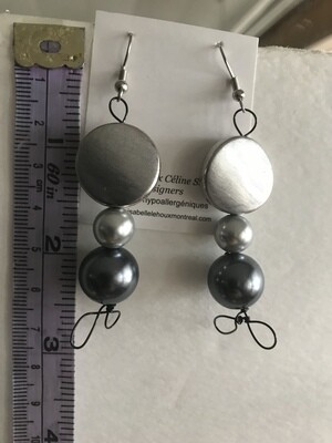 BOUCLES D’OREILLES TRIOLET ARGENTÉ