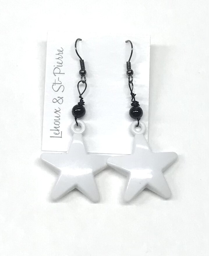 BOUCLES D’OREILLES SHÉRIF BLANCHES