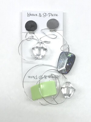 BOUCLES D’OREILLES FASCINATION VERTE