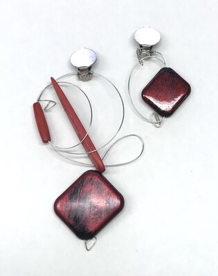 BOUCLES D’OREILLES FASCINATION ROUGE