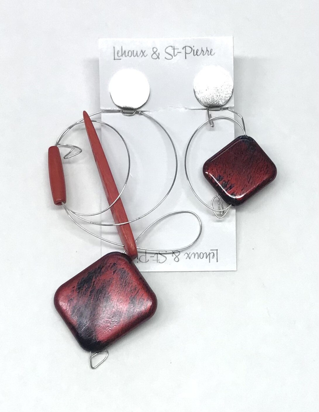 BOUCLES D’OREILLES FASCINATION ROUGE