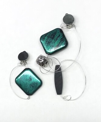 BOUCLES D’OREILLES FASCINATION ÉMERAUDE