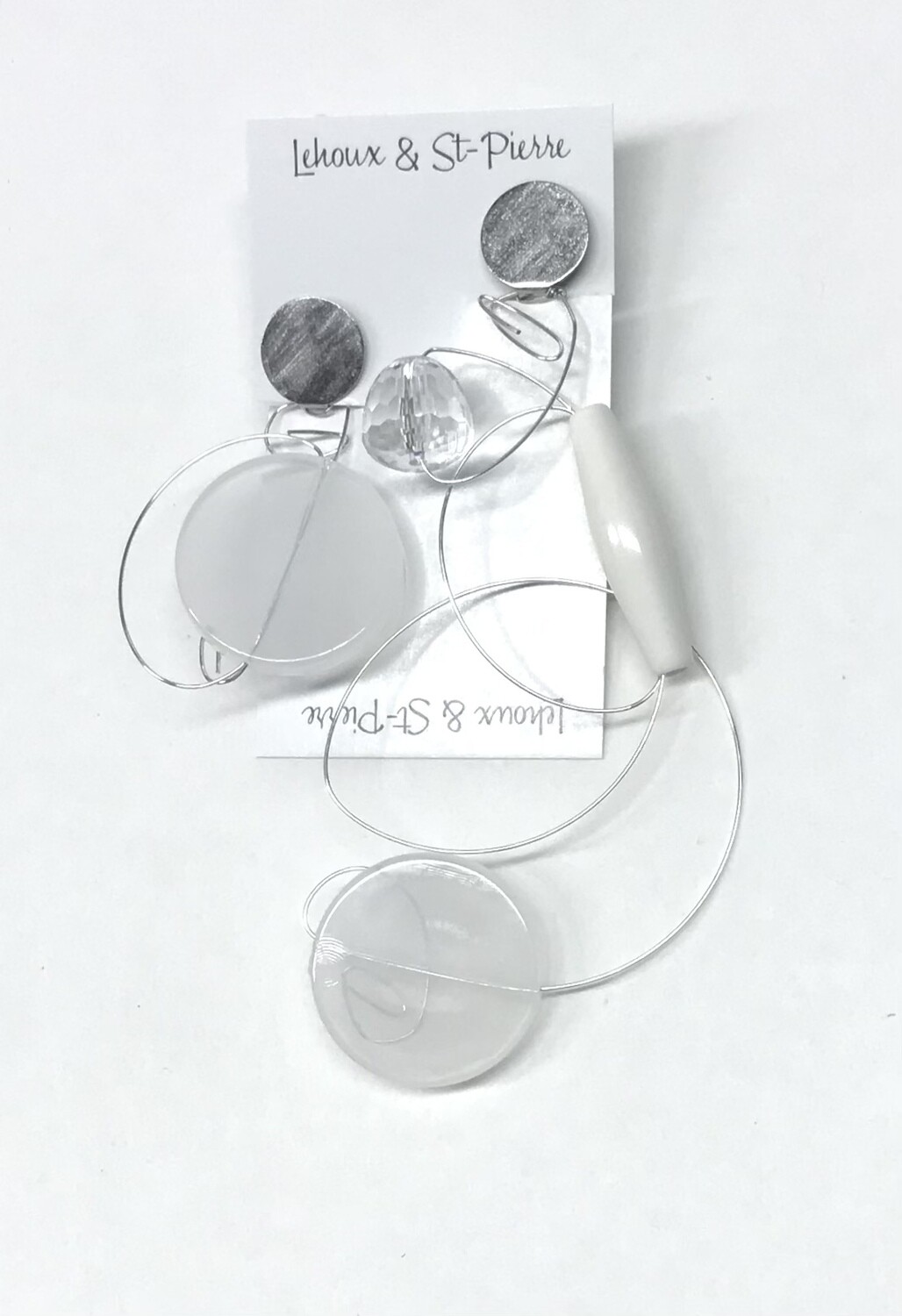 BOUCLES D’OREILLES FASCINATION BLANCHES