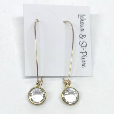 BOUCLES D’OREILLES CRISTAL CLAIR