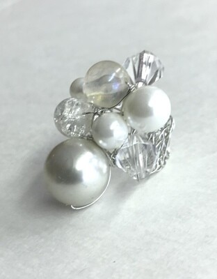 BAGUE BULLES DE PERLES