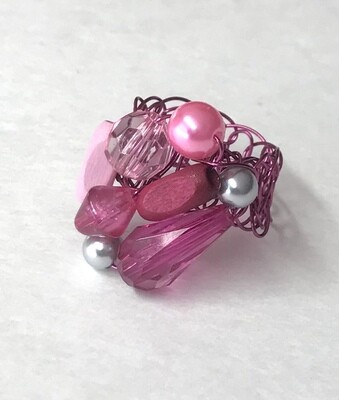 BAGUE FUSHIA