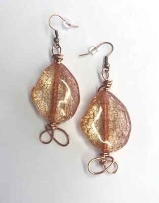BOUCLES D’OREILLES ATMOSPHÈRE ORANGÉE