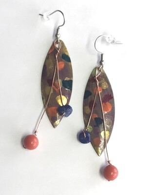 BOUCLES D’OREILLES PEINTES À LA MAIN FANTAISIES