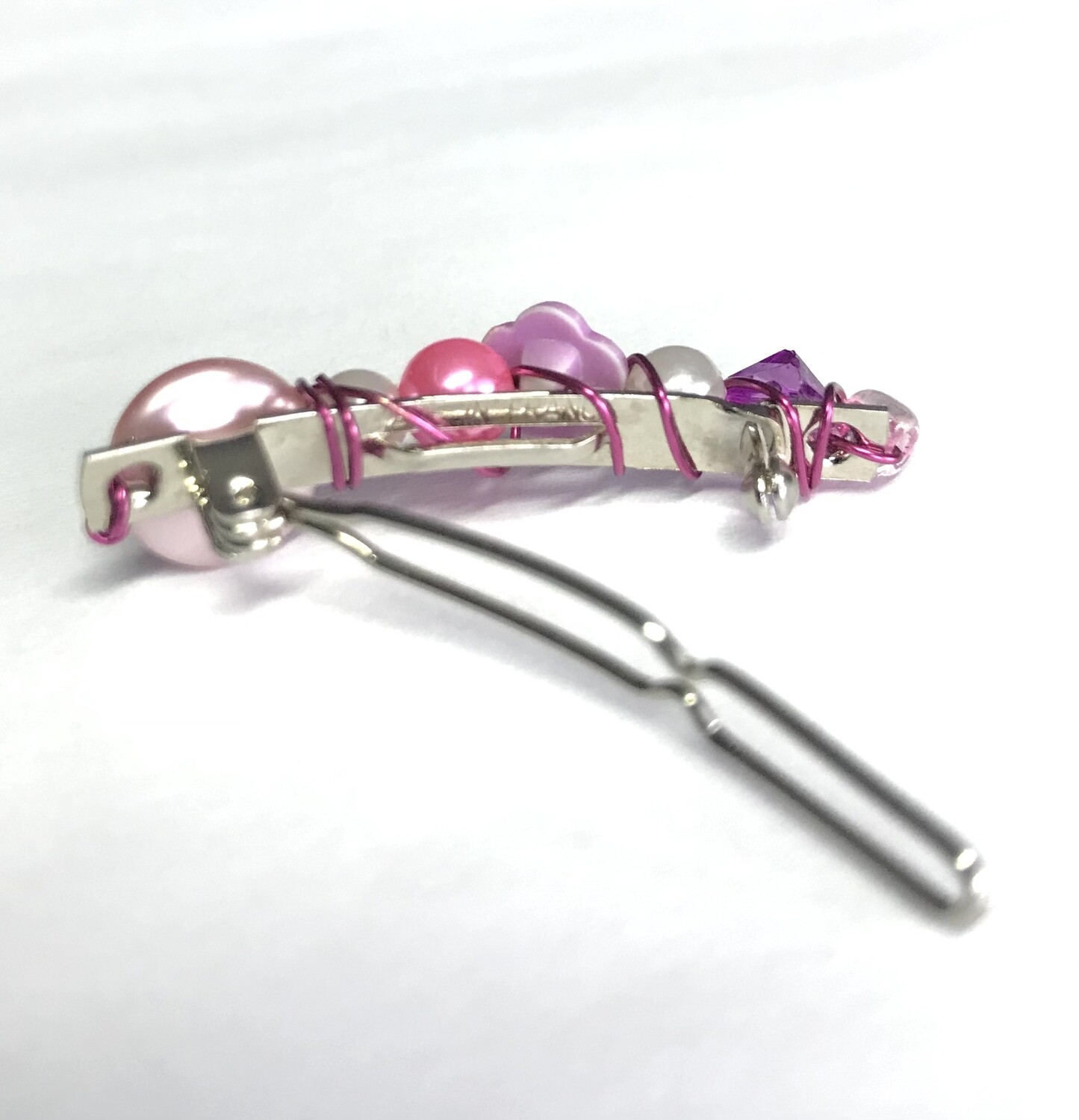 MINI BARRETTE ROSE