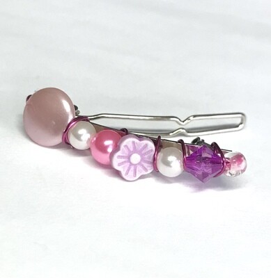 MINI BARRETTE ROSE