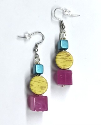 BOUCLES D’OREILLES TRIOLET CARRÉ