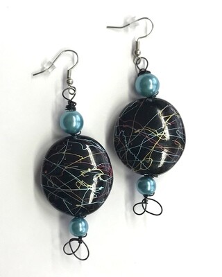 BOUCLES D’OREILLES IMAGINATION BLEU