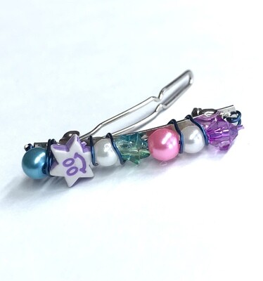 MINI BARRETTE MULTICOLORE ÉTOILÉE
