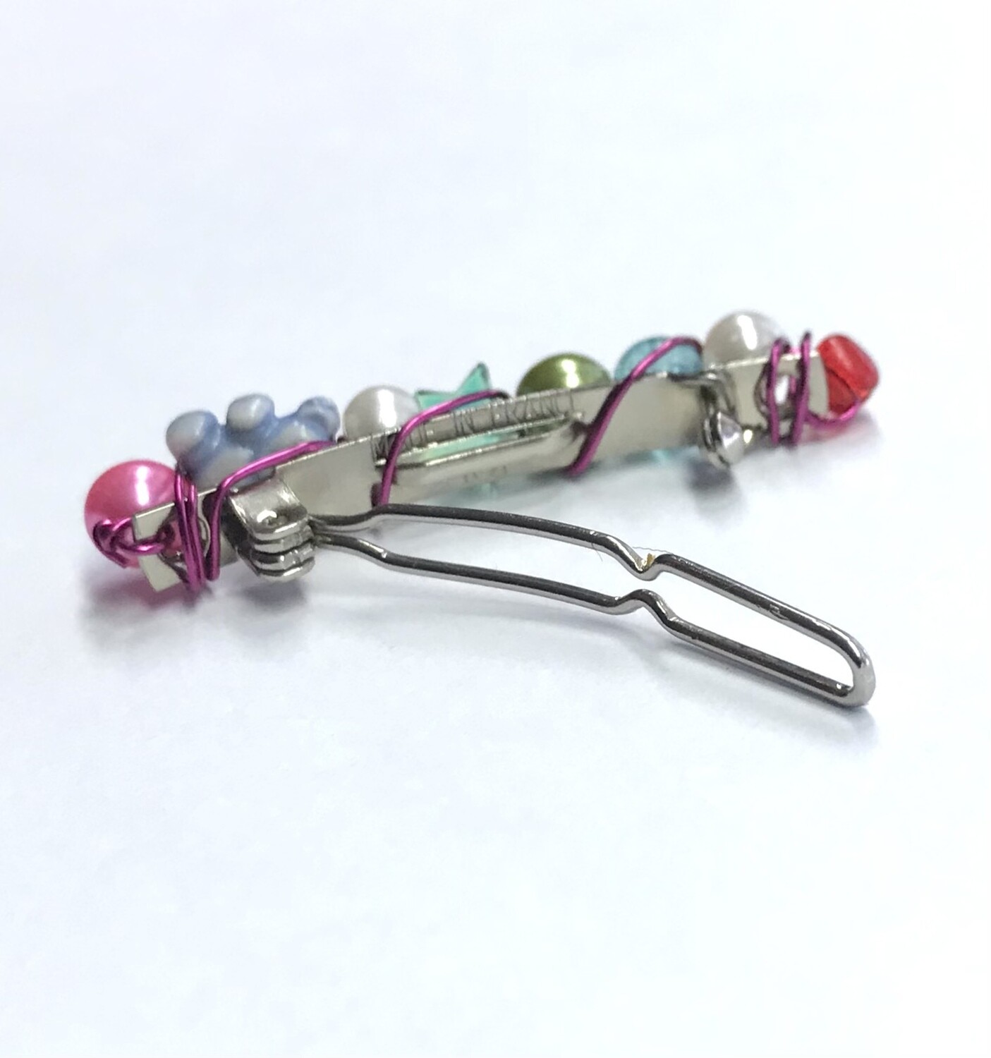 MINI-BARRETTE OURSON MULTICOLORE