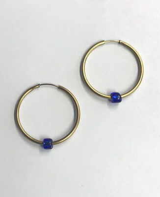 ANNEAUX BRONZE ET VERRE