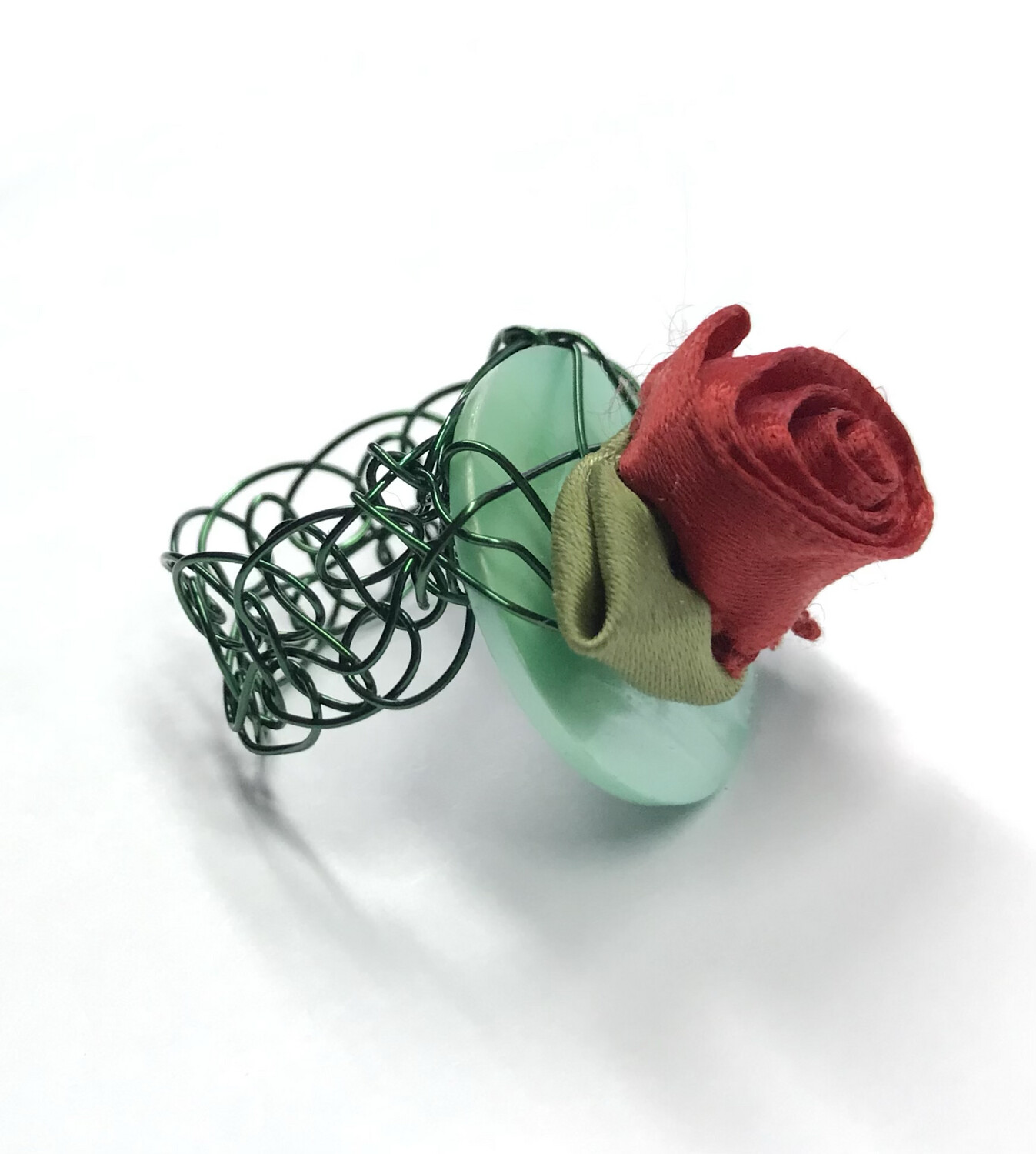 BAGUE ROSE ROUGE