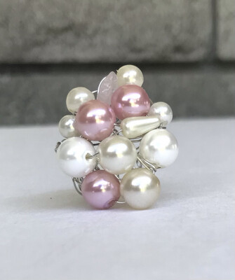 BAGUE BLANC ROSÉE 