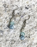 BOUCLES D’OREILLES TRIOLET BLEU CIEL 