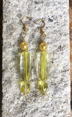 BOUCLES D’OREILLES TRIOLET JAUNE