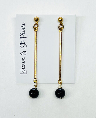 BOUCLES D’OREILLES LINÉAIRES OR