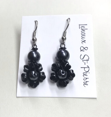 BOUCLES D’OREILLES FLEUR DE NUIT 