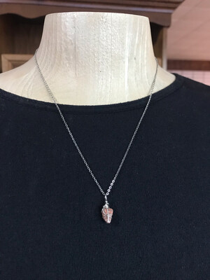 COLLIER DOUCE PIERRE ROSE