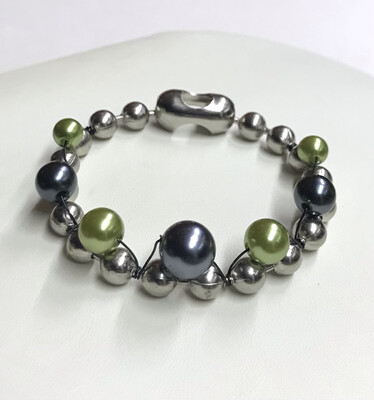 BRACELET CHAÎNE VERT