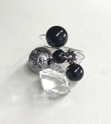 BAGUE FUNNY ART NOIR