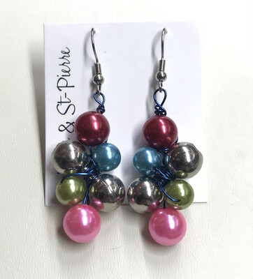 BOUCLES D’OREILLES ANIMÉES MULTICOLORE 