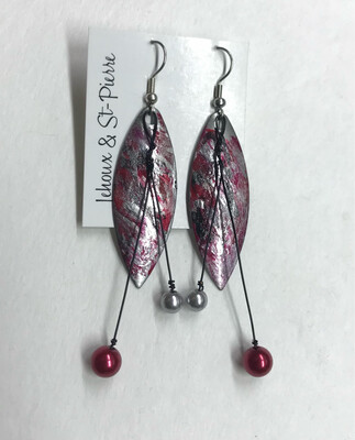 BOUCLES D’OREILLES PEINTES À LA MAIN ÉNERGIE